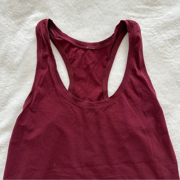 LULULEMON RACERBACK TANK WOMENS SIZE 6 IN MAROON - Picture 3 of 13